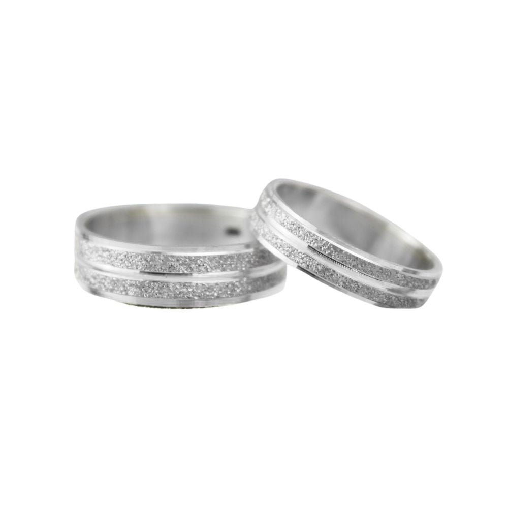 anillo para parejas de plata, anillo texturado, anillos plateados, anillo de compromiso