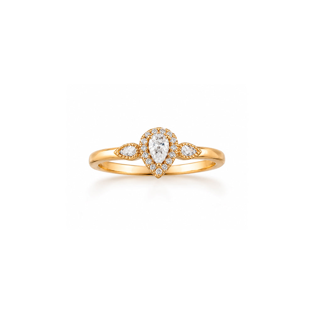Anillo Eve Circonia Rose Acero