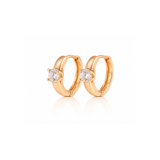 Argollas Camille Circonia Rose Acero