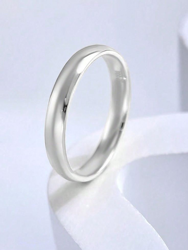 anillo liso, anillo de hombre, anillo de mujer, anillo plateado, anillo de plata