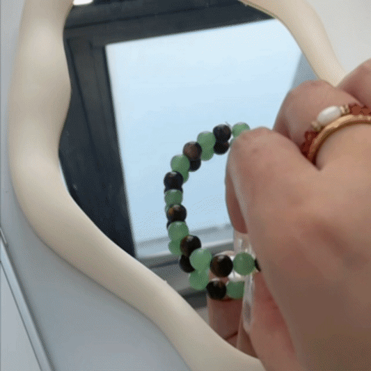 Pulsera Atracción de Abundancia de Piedras Naturales