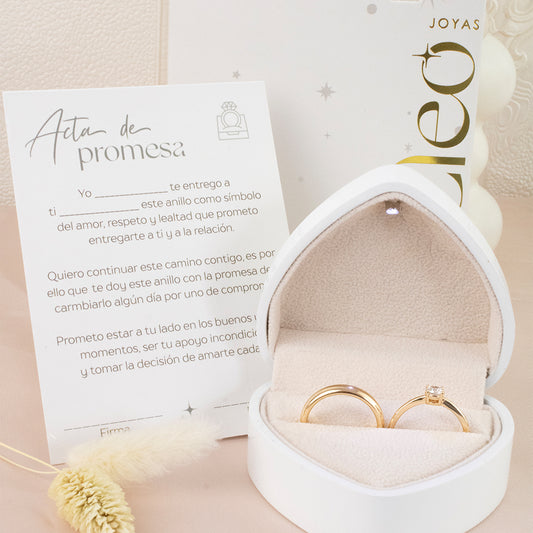 Set Anillos de Promesa Honeymoon