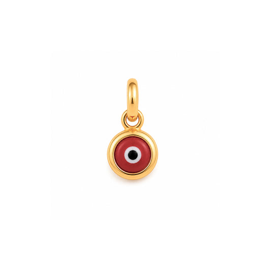 Dije Ojo Turco Rojo Oro 18k