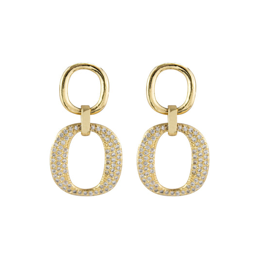 Aretes Raffa Dorado Acero