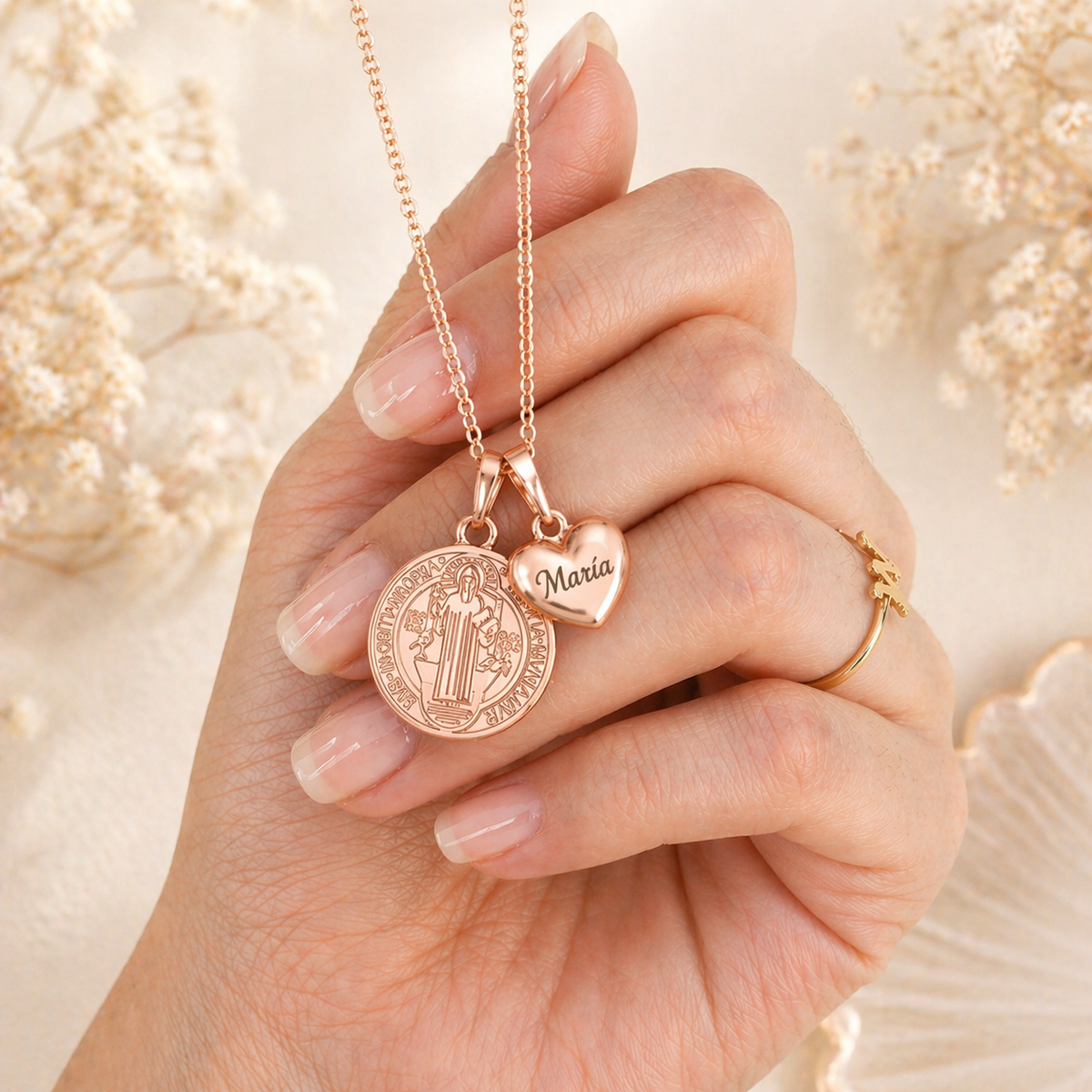 Collar San Benito Grabado Rose