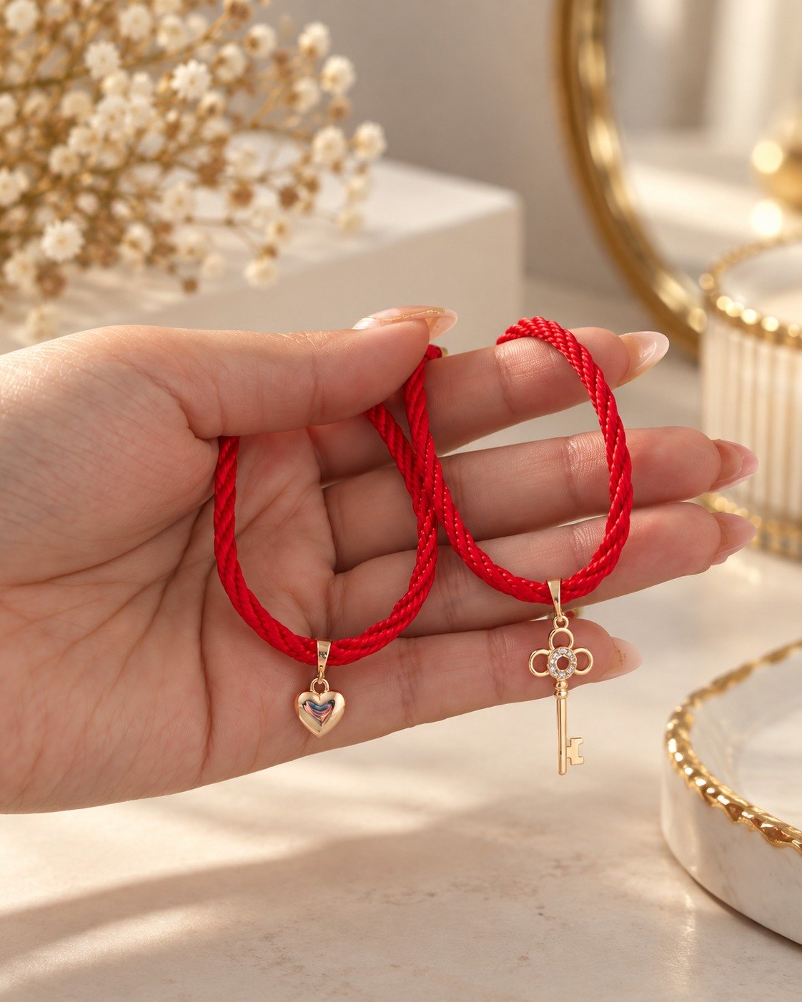 2 × Pulsera Roja de Protección