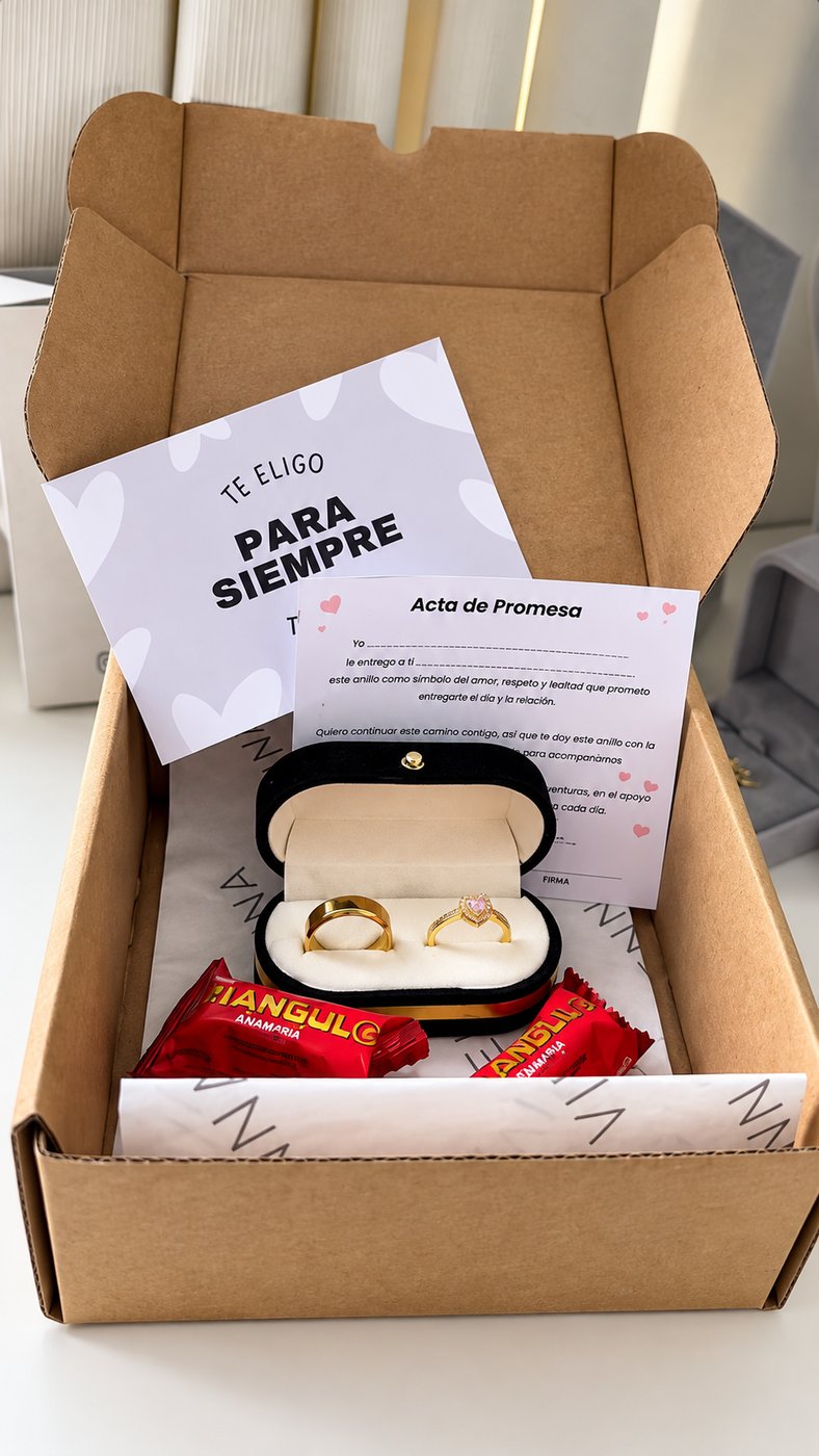 Set Anillo de Promesa PERSONALIZADO A LÁSER GRATIS — foto 7 de 7
